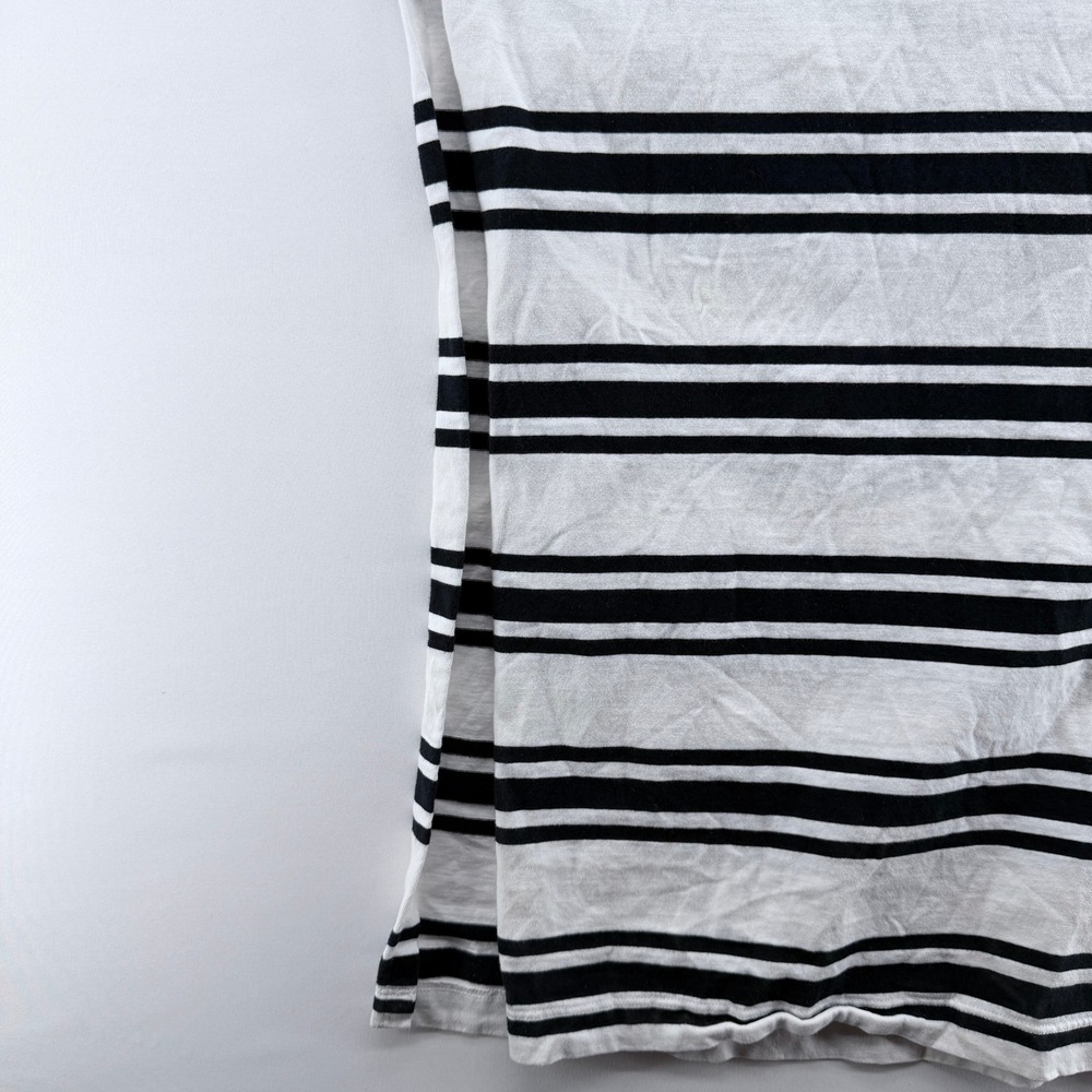 Abercrombie & Fitch Black White Striped Sleeveless T-Shirt Dress XXST Tall - Picture 3 of 5